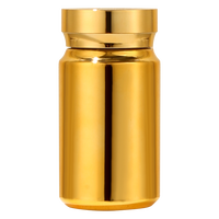 Capsules de médicaments vides en plastique personnalisées, bouteilles rechargeables, placage or argent, comprimés pratiques, Capsules pilules, conteneur d'emballage