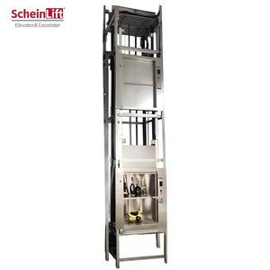 Montaplatos con Estructura <span class=keywords><strong>de</strong></span> Acero Angular <span class=keywords><strong>de</strong></span> 100 kg y 0.4 m/s VVVF para 2 Pisos, Transporte <span class=keywords><strong>de</strong></span> Alimentos en Hoteles, Funcionamiento Silencioso, Servicio Vertical - Product Image 1