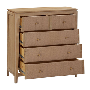 ELYSIUM-Meuble de chambre à coucher Tallboy en bois massif chêne/pin/melaleuca avec rangement, meilleure qualité, nouveau design - Product Image 1