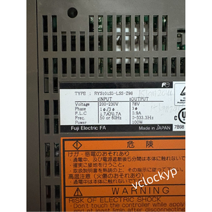 1 ชิ้น ไดรฟ์เซอร์โวฟูจิมือสอง RYS101S3-LSS-Z98 - Product Image 4