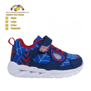 EastShing personalizzabile LED per bambini Sneakers luce Spider Design Anti-Slip Casual <span class=keywords><strong>scarpe</strong></span> sportive per bambini piccoli per la primavera invernale - Product Image 2