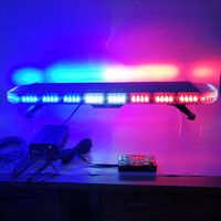 Luces estroboscópicas LED de doble color Golddeer de 126cm, luz de advertencia de peligro de emergencia, barra LED intermitente de seguridad para camión