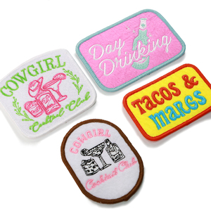 Bien conçu Western Chiffons Plein Brodé Chapeau Patch Fer Sur Broderie Badge Logo Patchs Pour Camionneur Chapeaux - Product Image 3