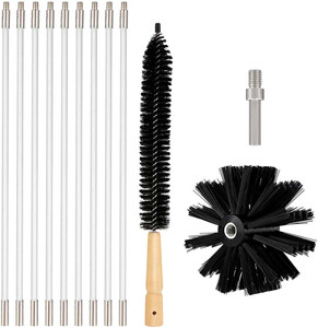 Brosse de <span class=keywords><strong>cheminée</strong></span> robuste 6x6 Brosse flexible pour bobine d'aération du séchoir - Product Image 6