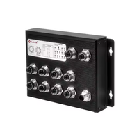 Xallcom X91010-M EN50155 M12 Switch Jaringan Industri 10 Port 1000M VLAN SNMP Kompatibel POE QoS Tahan Banting Terkelola 20G