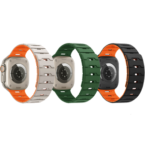 Correa magnética de silicona para reloj Apple Watch Ultra 3 49mm IWatch Series 11 10 9 41mm 42mm 45mm 46mm - Product Image 1