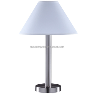 Modern USB Table Lamp with Fabric Shade Dark Bronze Finish Bedside Nightstand for Living Room Dorm Home Office Made of Iron Body - Product Image 4