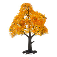 Arbres modèles à feuilles larges HO et N pour maquettes ferroviaires, dioramas architecturaux, et fournitures de paysages DIY