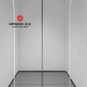 Ascenseur résidentiel moderne Hitachi 400 kg pour appartements et villas, machine de traction sans engrenage ni gaine, en acier inoxydable - Product Image 4