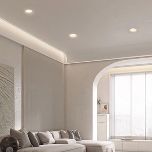 Empotrado redondo sin bordes <span class=keywords><strong>Led</strong></span> Gypsum GU10 <span class=keywords><strong>Downlight</strong></span>: Marco extraíble antideslumbrante, resistente al fuego, carcasa, accesorios - Product Image 6