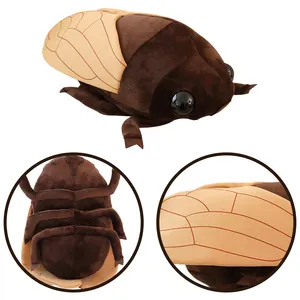 Personalized Plush Toys Realistic Soft Stuffed Plush Toy Creative Cicada Custom Made Plushies