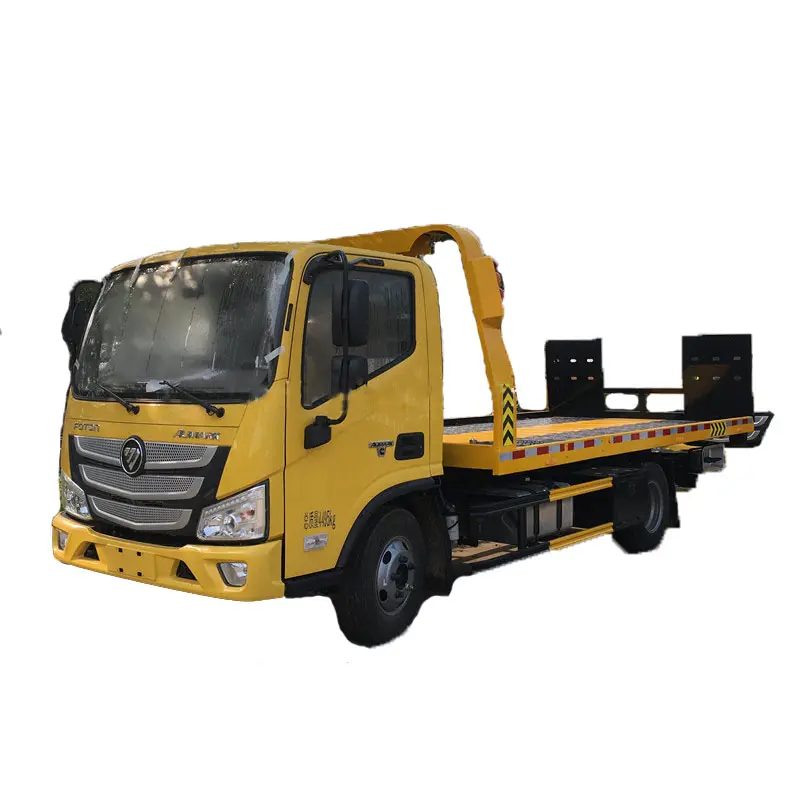Camion de récupération de lit plat coulissant Mobile de haute qualité, camion de marquage de route de 4 tonnes à vendre