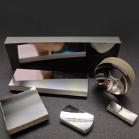 Miroirs carrés optiques en verre K9 à revêtement hautement réfléchissant personnalisés, argentés