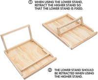 Tableau de Puzzle réglable pour adultes et enfants, Table de Puzzle en bois, Surface antidérapante