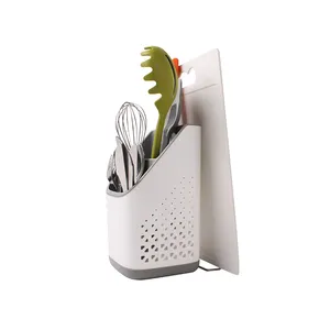 경량 현대 친환경 흰색 플라스틱 주방 용품 홀더 칼 드레이너