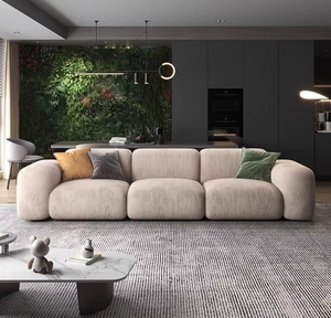 <span class=keywords><strong>2025</strong></span> Bắc Âu Sang Trọng L Hình Dạng Phòng Khách Đồ Nội Thất Sofa Sàn Nhung 3 Chỗ Ngồi Modular Cắt Sofa Đi Bộ - Product Image 2