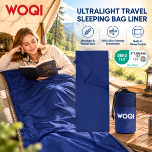 Doublure <span class=keywords><strong>de</strong></span> <span class=keywords><strong>sac</strong></span> <span class=keywords><strong>de</strong></span> couchage WOQI pour le froid, pour le camping en plein air, ultralégère, enveloppante, respirante, vente en gros - Product Image 1