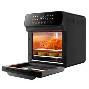 OEM 사용자 정의 12 리터 대용량 1700w 에어 프라이어 LCD 디스플레이 과열 보호 보이는 창 전기 오븐 - Product Image 3