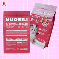 Pochette alimentaire écologique personnalisée, paquet de sacs zip-lock pour la nourriture, pochette à fond plat, sac de nourriture pour animaux de compagnie