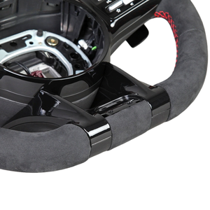 غطاء عجلة قيادة جلدي مخصص عالي الجودة لسيارات مرسيدس-بنز AMG - Product Image 5