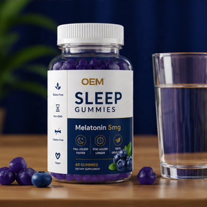 Gomitas de Melatonina Dio OEM ODM para Dormir, Veganas, Sin Gluten, Sin OMG, Sin Fármacos, Suplemento Relajante para Adultos - Product Image 4