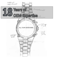 Montres personnalisées basées sur les designs des clients, fabriquées par une usine de montres expérimentée depuis 18 ans pour les commandes OEM/ODM