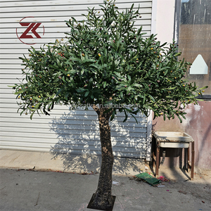 ZKAI Grand Arbre d'Olivier Artificiel pour Décoration de Mariage, Support de Toile de Fond, Faux Arbre d'Olivier Vert Réaliste pour Fête - Product Image 4