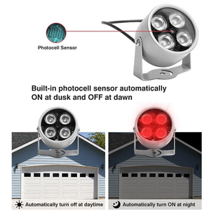 IP65 Waterproof <b>Light</b> Sensor IR Illuminator 850nm LED Infrared Fill <b>Light</b> Enhanced Night Vision for <b>Security</b> <b>Camera</b> - Product Image 4