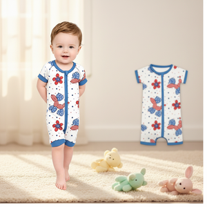 Babylovey - Mameluco de Fibra de Bambú Orgánica para Bebé Recién Nacido, Bonito y Suave, de Manga Corta, para Dormir, Pijama para Bebé - Product Image 2