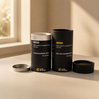 Emballage cosmétique biodégradable recyclable toutes les tailles 50ml pots de papier d'art cosmétique Tube de papier de cylindre environnemental de qualité alimentaire