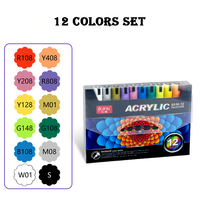 Vente en gros de marqueurs de peinture acrylique imperméables non toxiques avec LOGO personnalisé pour une application multifonctionnelle