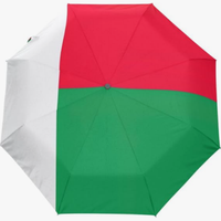 Parapluie pliant entièrement automatique Mauritanie, motif drapeau national, avec baleines de soutien flexibles et résistantes à la flexion, design à thème national