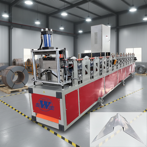 Galvanized Steel Roof <b>Tile</b> Ridge Cap Machine House Roof Top Hydraulic Cutting System <b>Tile</b> Roll Forming Making Machinery - Product Image 1