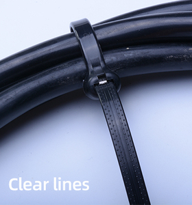 FSCAT 200mm Attache de câble noire 100 pièces 7mm Largeur autobloquante Acier inoxydable Barb Nylon 221mm Longueur - Product Image 6