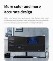 Monitor curvado para videojuegos, ordenador con G-SYNC, sincronización gratuita, 4K, IPS, UHD, 3440x1440, 144HZ, 34 pulgadas