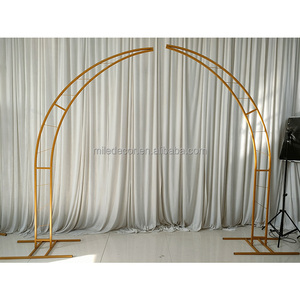 Custom Arch Flower Background Stand <strong>Gold</strong> <strong>Metal</strong> Arch Wedding <strong>Backdrop</strong> for Event Party Decoration - Product Image 1