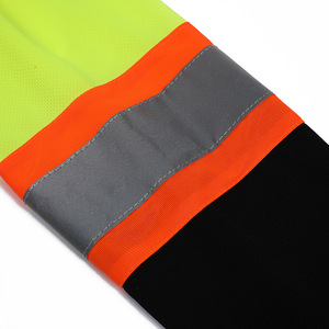 Chemise de sécurité économique à haute visibilité avec protection à 360° °   Chemise de sécurité à manches longues en maille respirante fluorescente réfléchissante - Product Image 4