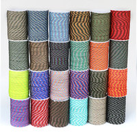 Vente en gros de corde paracorde tressée 100 m/rouleau pour la fabrication de corde d'urgence de survie pour sports de plein air corde d'escalade de parachute