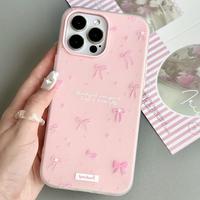Coque souple antichoc avec joli nœud papillon pour iPhone 17 Pro Max