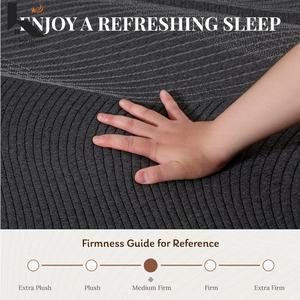 Colchón de Espuma Viscoelástica Tamaño Queen en Caja para Aliviar el Dolor de Espalda y un Sueño Fresco con Espuma de Gel y Funda Extraíble - Product Image 3