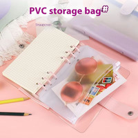 Cahier de reliure en PVC Transparent à feuilles mobiles de haute qualité A7 A6 A5 Logo personnalisé planificateur souple Journal bloc-notes pour fille femmes
