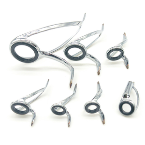 UCATCHOK 7/8Pcs CR support Bateau Jigging Surf Tige Longue Coulée Tige BRICOLAGE Accessoires <span class=keywords><strong>De</strong></span> <span class=keywords><strong>Pêche</strong></span> Guides Rod Conseils <span class=keywords><strong>Anneaux</strong></span> - Product Image 2