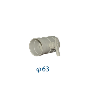 Valvola di controllo manuale in plastica a <span class=keywords><strong>doppio</strong></span> flangia DIA 50mm-315mm, serranda aria manuale in PP stampata a iniezione con connessione a innesto - Product Image 1