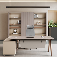 Bureau de réception modulaire en bois moderne de haute qualité sur mesure en forme de L pour usage commercial