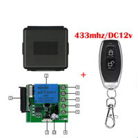 Module récepteur de relais sans fil 433 MHz DC 12V 1 canal avec télécommande universelle