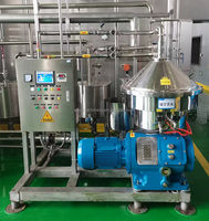 Máquina separadora de crema de leche centrífuga de pila de discos