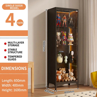 Vitrine en verre avec cadre en acier, vente en gros directe d'usine, avec serrure à clé pour hall d'accueil de bureau