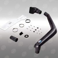 Kit de snorkel STH65A TLV LLDPE 4x4 pour Toyota Hilux série 65 1983 - 1988, couleur noire, essence, prise d'air surélevée côté gauche