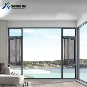 Fenêtres à battant en verre en aluminium isolées à <span class=keywords><strong>double</strong></span> <span class=keywords><strong>vitrage</strong></span> insonorisées Design Impact Efficacité énergétique Fenêtre en aluminium - Product Image 2