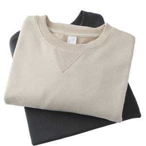 <span class=keywords><strong>Felpa</strong></span> Girocollo in Spugna Pesante 380g Stile Americano, <span class=keywords><strong>Tendenza</strong></span> Giovanile Autunno Inverno, Cotone Pettinato, Manica Lunga, Tinta Unita Grigio Chiaro XXS - Product Image 4